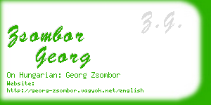zsombor georg business card